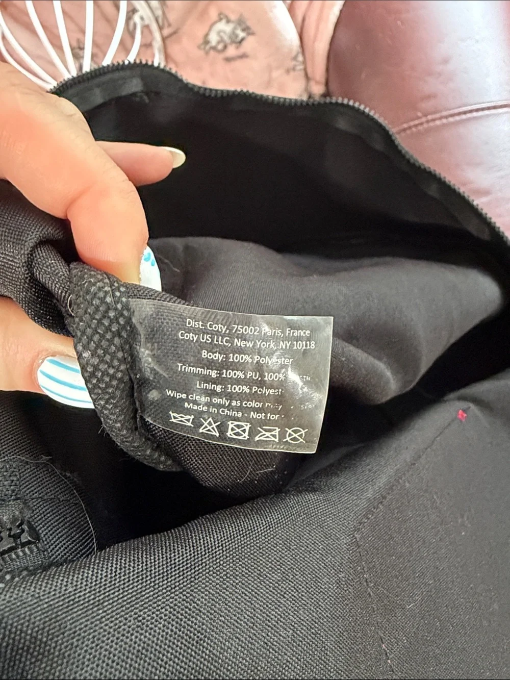 Calvin Klein Black Canvas 'CK Everyone' Backpack with Leather Trim